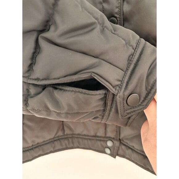 NWT Rebecca Minkoff Womens Quilted Puffer Jacket Size M‎ Collarless Black Preppy - Picture 6 of 14